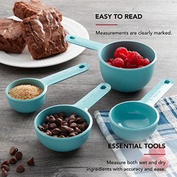 KitchenAid 4-Piece Aqua Sky Measuring Cups Set