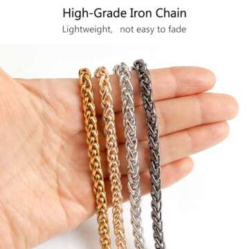 BEAULEGAN Thin Purse Chain Strap Adjustable - Replacement for Small Shoulder Crossbody Bag, 51 Inches Long (Gold)