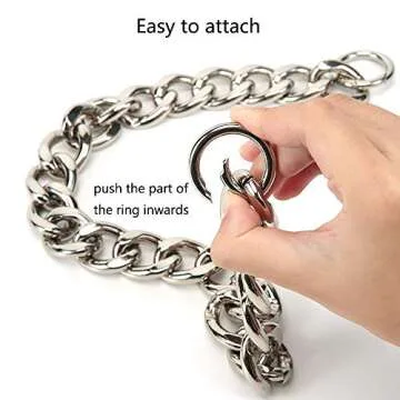 Xiazw DIY Heavy Chunky Aluminum Metal Purse Handle Bag Chain Charms Strap Replacement Handbag Accessories Decoration (Silver)