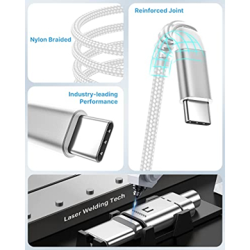 Fast Charging 10ft USB C Cable 2-Pack for Samsung Phones