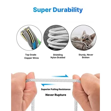 Fast Charging 10ft USB C Cable 2-Pack for Samsung Phones