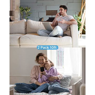 Fast Charging 10ft USB C Cable 2-Pack for Samsung Phones