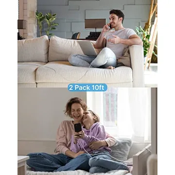 Fast Charging 10ft USB C Cable 2-Pack for Samsung Phones