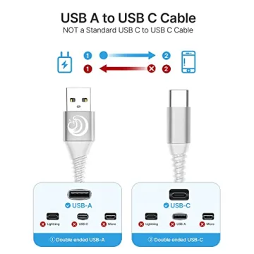 Fast Charging 10ft USB C Cable 2-Pack for Samsung Phones