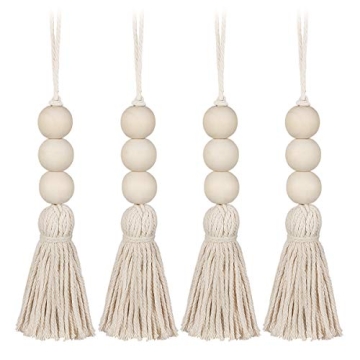 Farmhouse Wood Tassel Beads for Stylish Decor Ideas