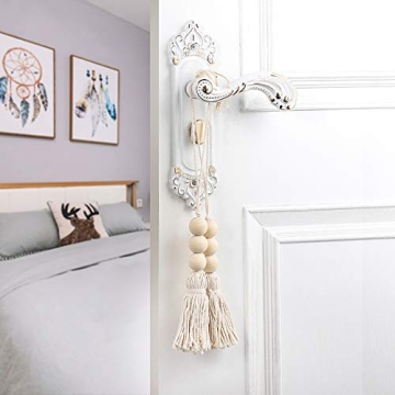 Farmhouse Wood Tassel Beads for Stylish Decor Ideas