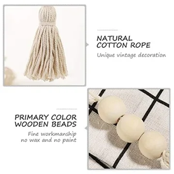 Farmhouse Wood Tassel Beads for Stylish Decor Ideas