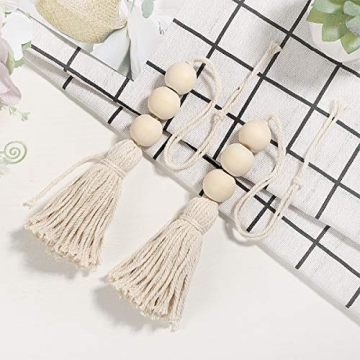 Farmhouse Wood Tassel Beads for Stylish Decor Ideas