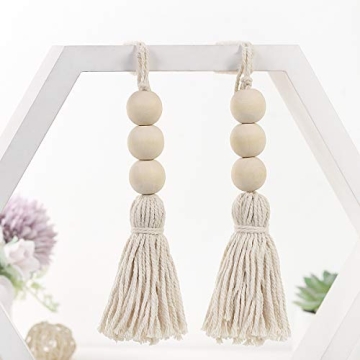 Farmhouse Wood Tassel Beads for Stylish Decor Ideas