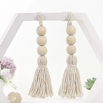 Farmhouse Wood Tassel Beads for Stylish Decor Ideas