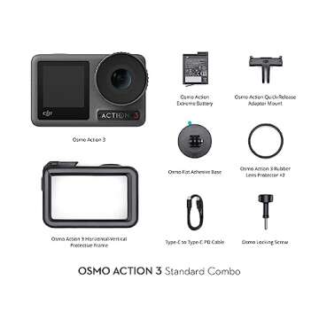 DJI Osmo Action 3 Waterproof Action Camera with 4K HDR