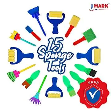 J MARK Toddler Paint Set with Washable Tempera Paints