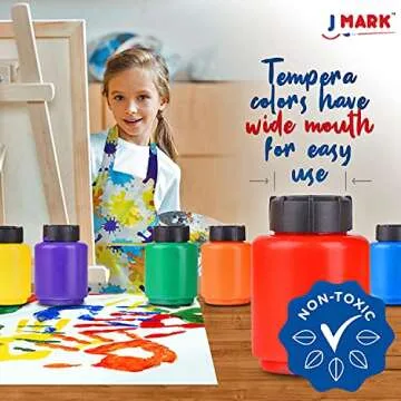 J MARK Toddler Paint Set with Washable Tempera Paints