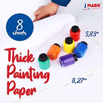J MARK Toddler Paint Set with Washable Tempera Paints