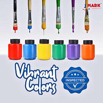 J MARK Toddler Paint Set with Washable Tempera Paints