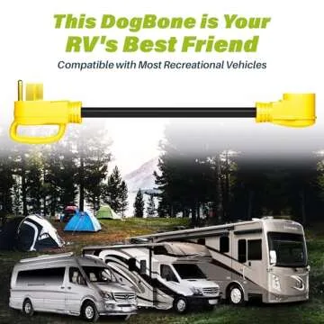 GearIT Heavy Duty 50 Amp to 30 Amp RV Adapter Cord