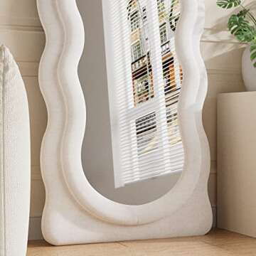 ZMYCZ Stylish Full Length Wavy Mirror in Three Colors