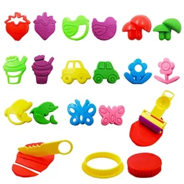 FRIMOONY Kids Dough Tools Set - 44 Fun and Creative Tools