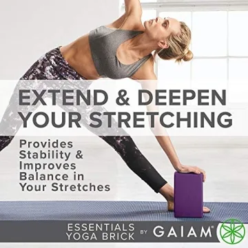 Gaiam Essentials Lightweight Yoga Brick Block for Everyone