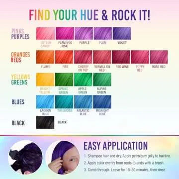 Punky Violet Semi Permanent Conditioning Hair Color | Non-Damaging Hair Dye | Vegan, PPD and Paraben Free | Vibrant Hair Color | Easy To Use | Lasts Up To 35 washes | 3.5oz