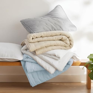 Bedsure Blue Quilt Set - Elegant & Lightweight Comfort