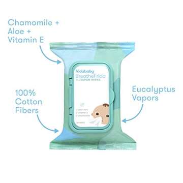 Breathefrida Vapor Wipes for Kids - Natural Relief