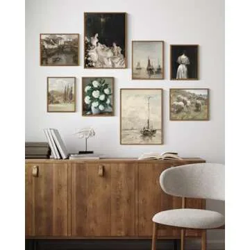 InSimSea Canvas Wall Art Vintage Riverside Decor