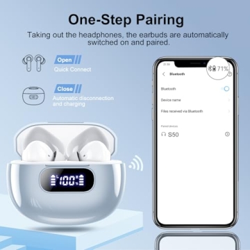 Wireless Earbuds with HiFi Sound and 48H Battery Life