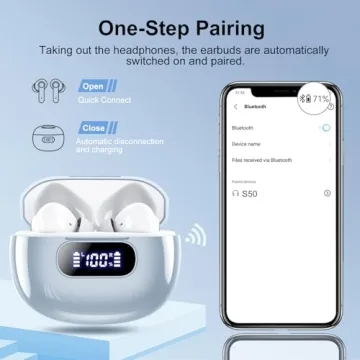 Wireless Earbuds with HiFi Sound and 48H Battery Life