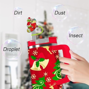 Christmas Straw Toppers for Stanley Tumblers – Fun Covers