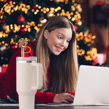 Christmas Straw Toppers for Stanley Tumblers – Fun Covers