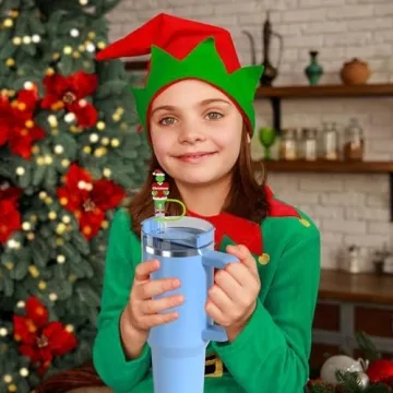 Christmas Straw Toppers for Stanley Tumblers – Fun Covers