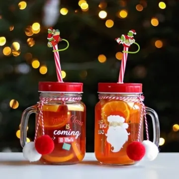 Christmas Straw Toppers for Stanley Tumblers – Fun Covers
