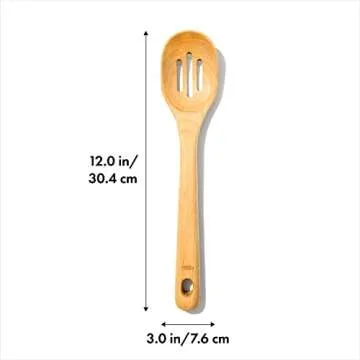 OXO Good Grips Large Wooden Slotted Spoon - Perfect Cooking Companion