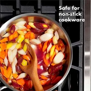 Explore OXO Good Grips Large Wooden Slotted Spoon for Superior Cooking