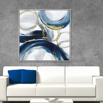 Hand Painted Abstract Wall Art for Elegant Home Decor