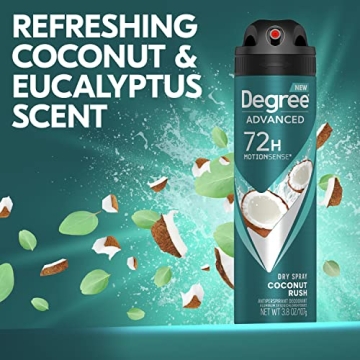 Degree Men Coconut Rush - 72-Hour Sweat Protection Spray