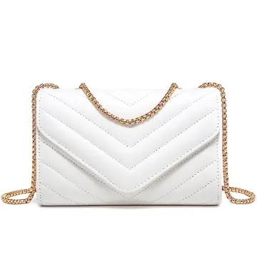 Dasein Women Small Quilted Crossbody Bags Stylish Designer Evening Bag Clutch Purses and Handbags wi...