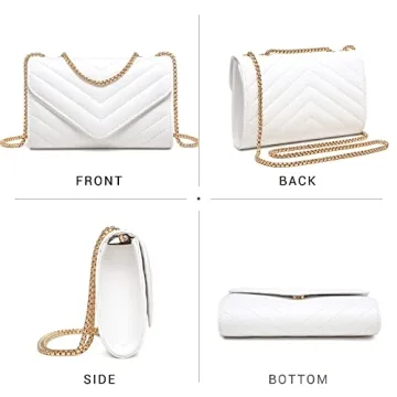 Stylish Dasein Women Small Quilted Bag Clutch Purses