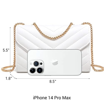 Stylish Dasein Women Small Quilted Bag Clutch Purses