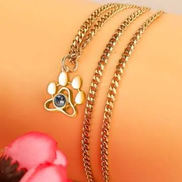 Unique Personalized Pet Photo Necklace with Projection