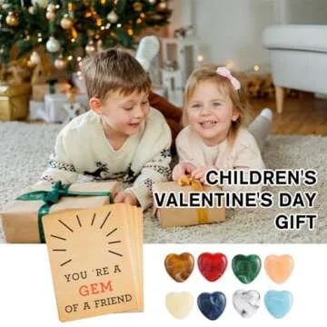 Qsnailfrr 24 Pack Valentines Cards with Heart-Shape Plastic Stones,Valentines Day Gifts for Kids,Exchange Card Kids Funny Gifts for Boys Girls Toddlers Class Classroom School Party Favor