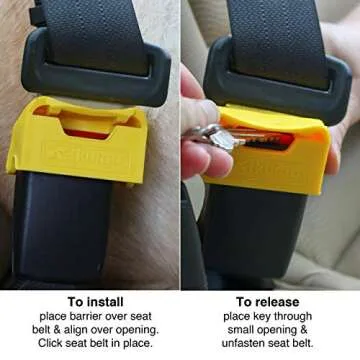 Kurgo Direct to Seatbelt Tether for Dogs, Car Seat Belt for Pets, Adjustable Dog Safety Belt Leash, Quick & Easy Installation, Works with Any Pet Harness, Carabiner, Swivel, Bungee, Zipline