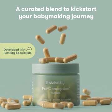 Frida Fertility Pre-Conception Fertility Supplement for Women | Daily Vitamins & Minerals, Folic Aci...