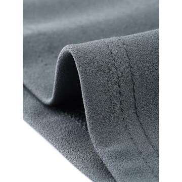 Allegra K Women's A-Line Button Front Work Formal Knee Length Skirt X-Small Gray