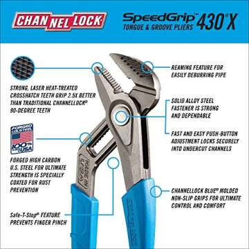 Channellock GS-3XECP SPEEDGRIP Pliers Set for Professionals
