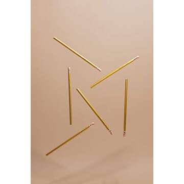 Get Bullish Smash the Patriarchy/Hustle for Justice Feminist Pencil Set in Gold