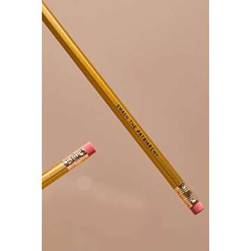 Get Bullish Smash the Patriarchy/Hustle for Justice Feminist Pencil Set in Gold