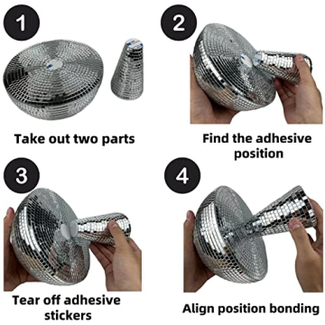 Yeehlmer Mushroom Disco Ball for Party and Home Decor