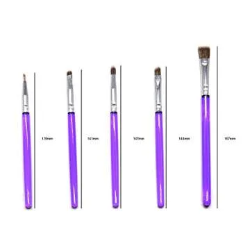 AK ART KITCHENWARE Sugar Cookie Brushes Set Gum Paste Flower Tools Fondant Cake Decorating Supplies Bakeware Kitchen Utensil Bakery Tools (Set of 5pcs)